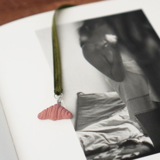 [선물포장] 크루아상 Bookmark 라즈베리크림 북마크