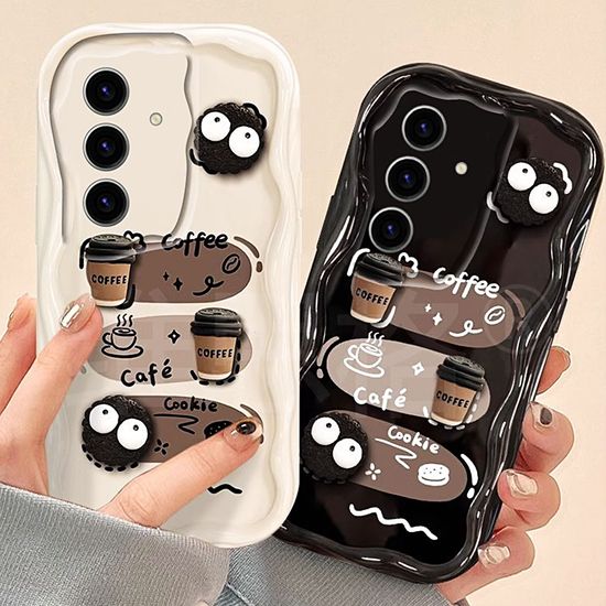 갤럭시 a32 a33 a34 곰돌이 하트 캐릭터 물결 케이스