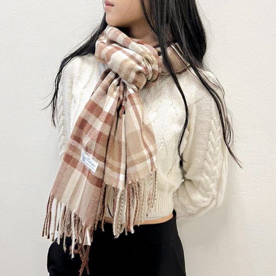 소프트 파스텔 체크 머플러 목도리 6color 