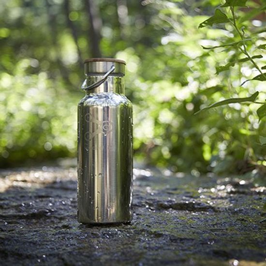 스테인레스 보온 보냉 물병 350ml (대나무캡/무광) BR350B