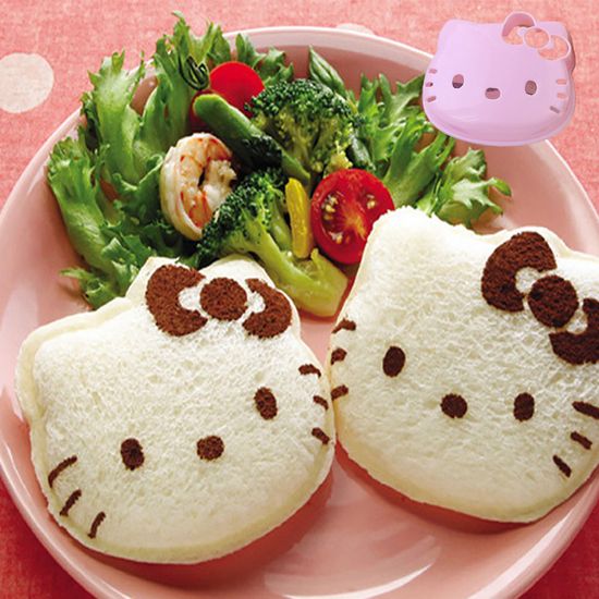 고양이 포켓 샌드위치 만들기 식빵 도시락 K894