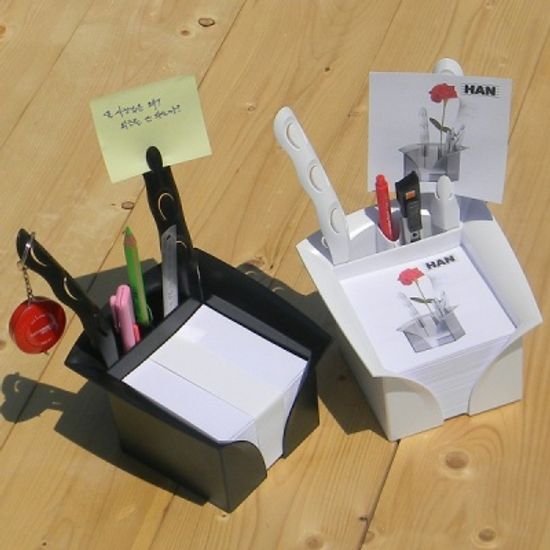 메모지 600장 포함 고광택 메모꽂이-독일 HAN 메모홀더 Lotus 17600