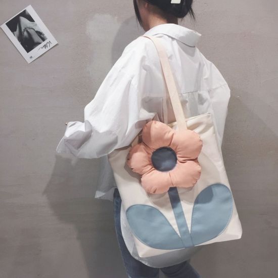 코코 플라워 에코백(아이보리) 숄더백