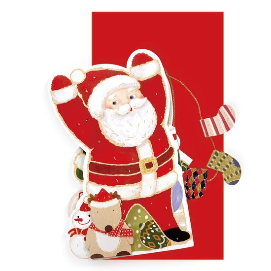 [FS41-2] 크리스마스 호두까기 인형 손들어 입체카드