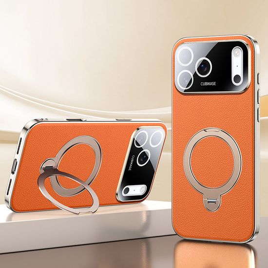 아이폰 17 16 15 14 13 마그네틱 회전 링 가죽 케이스