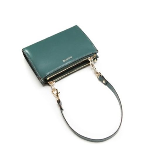 Ane TWIN ZIP MULTI WALLET-MINI BAG_GREEN
