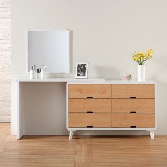 마버 심플 확장형 와이드 화장대 1200