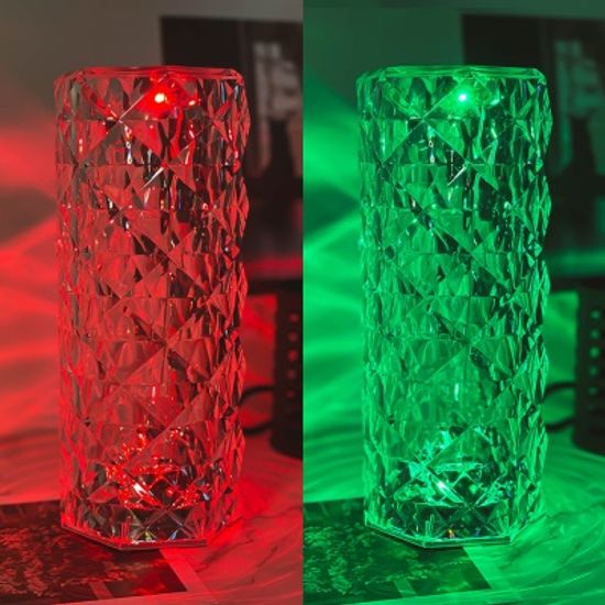 젤센 로즈 LED 크리스탈 테이블 무선 램프