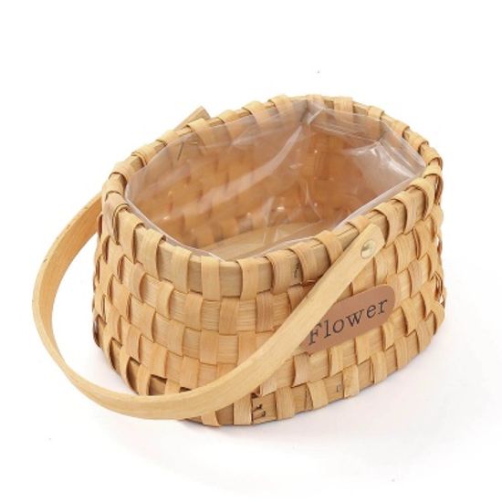 초록가든 화분 바구니 꽂 꽂이 라탄 미니 화분 커버