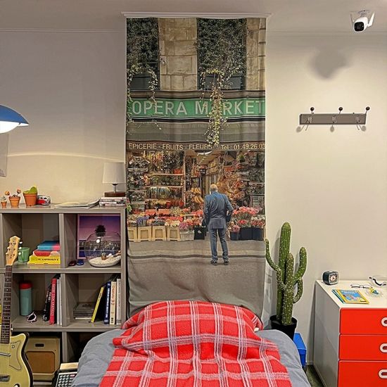 오페라 마켓 115x200 대형 쉬폰 패브릭포스터