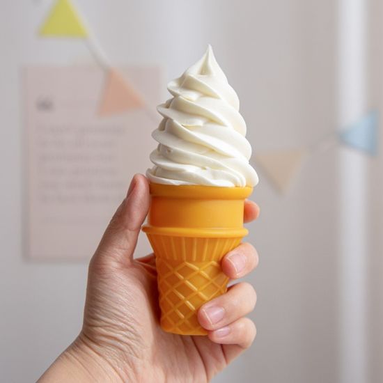 바닐라 소프트아이스크림 모형 1개