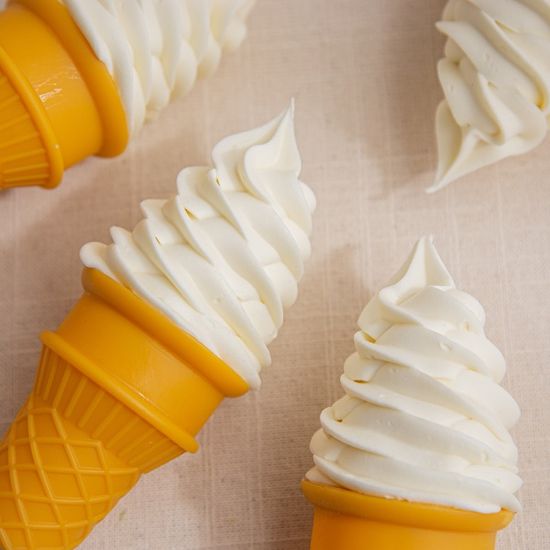 바닐라 소프트아이스크림 모형 1개