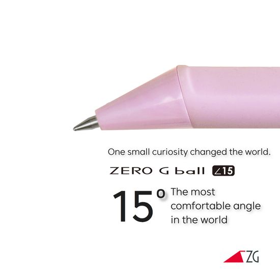 제로지볼 15도 0.7mm 5종 세트 블랙잉크