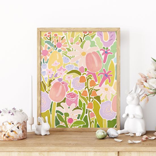 몽글한 봄, 마치봄블리 작가 그림