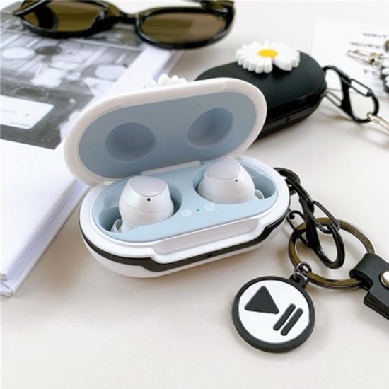 갤럭시버즈 플러스 1 2세대 국화꽃 실리콘케이스 키링