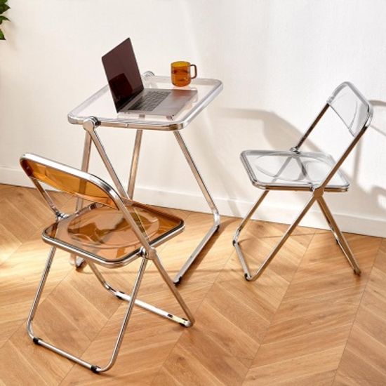 모던 심플 아크릴 폴딩 테이블 접이식 책상