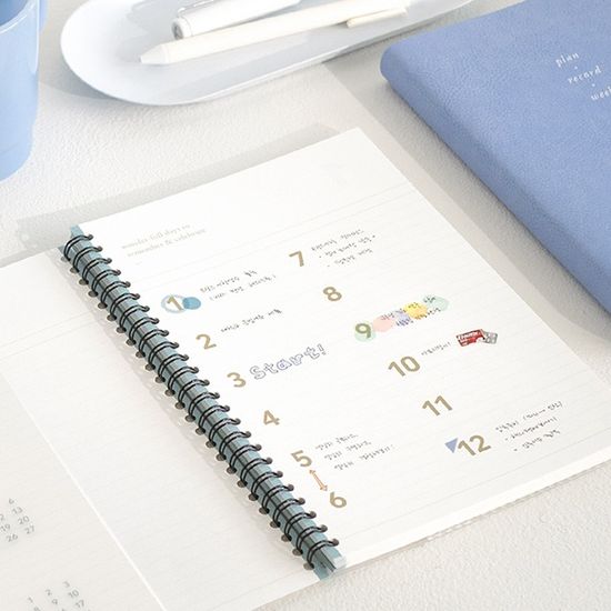 바이풀디자인 세컨 플래너 미디움 월간 2024년