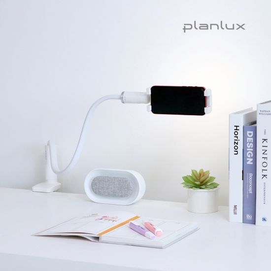 플랜룩스 모바코 집게 LED 스탠드 조명 휴대폰 거치대