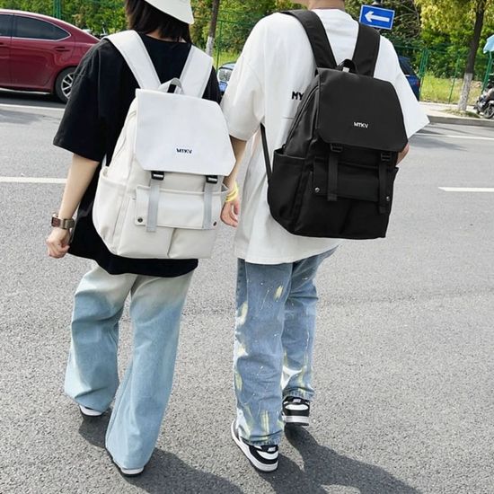 남성백팩 블랙 화이트 커플백팩 여성백팩(WCE8650)