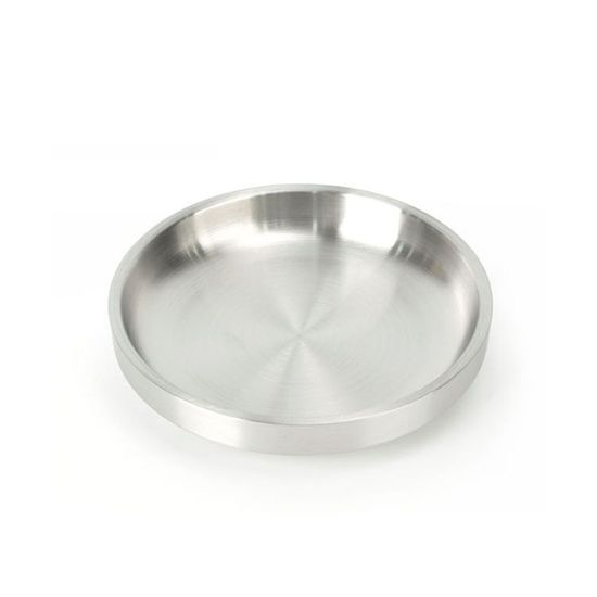 스텐 이중 원형 접시 업소용 3호 샤틴무광(WF2E391)