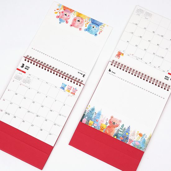 [4종] 2025년 미니 탁상달력 명화 2025달력 메모