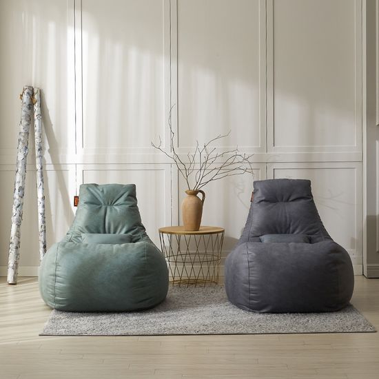 보니타 초대형 티아라 BF501 비건레더 빈백+풋스툴