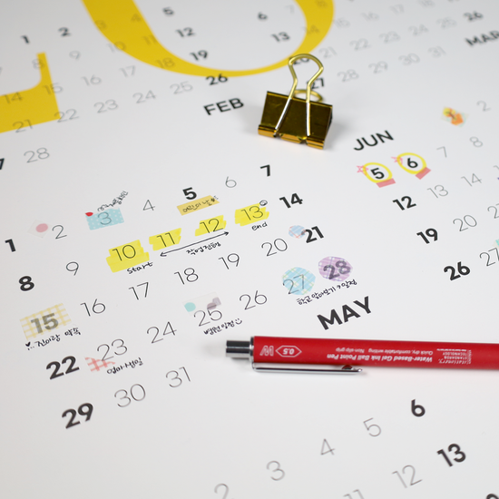 2026 무딘 대형 포스터 캘린더 B2 세트(2장)