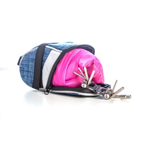 데님 자전거 안장 가방