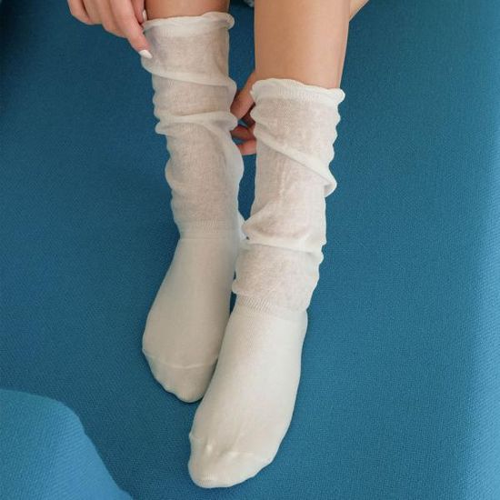 시스루 레이어드 여름 레그워머 비비드 양말 6color