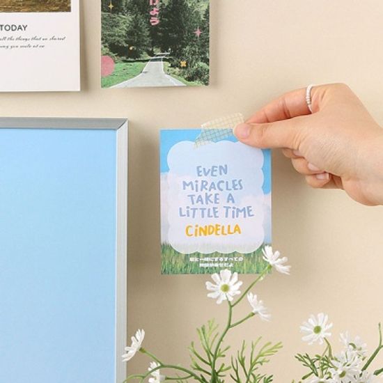 동글펜 알파벳 숫자 스티커 14장 세트