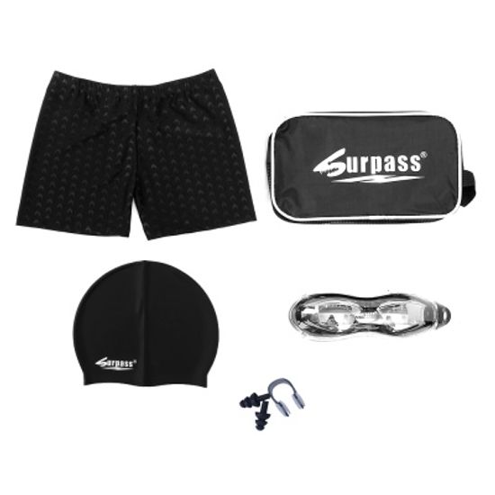 써패스 남성 실내 수영복세트 숏 수경 스윔슈트