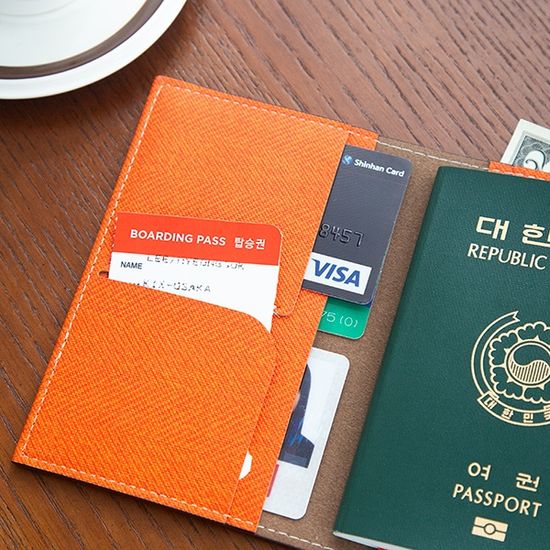 여권 지갑 파우치 케이스 보관 여행용 헤링본