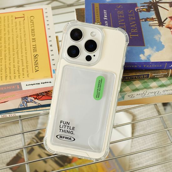 FLT 오트베이지 카드수납 젤하드 탱크 폰케이스