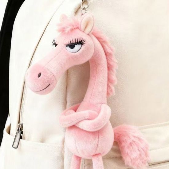 귀여운 말 캐릭터 봉제 인형 키링 가방 장식 꾸미기