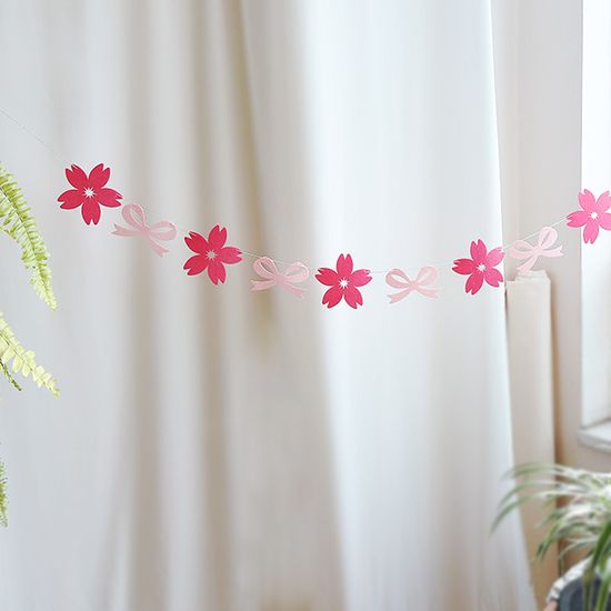 봄봄 벚꽃 리본 가랜드