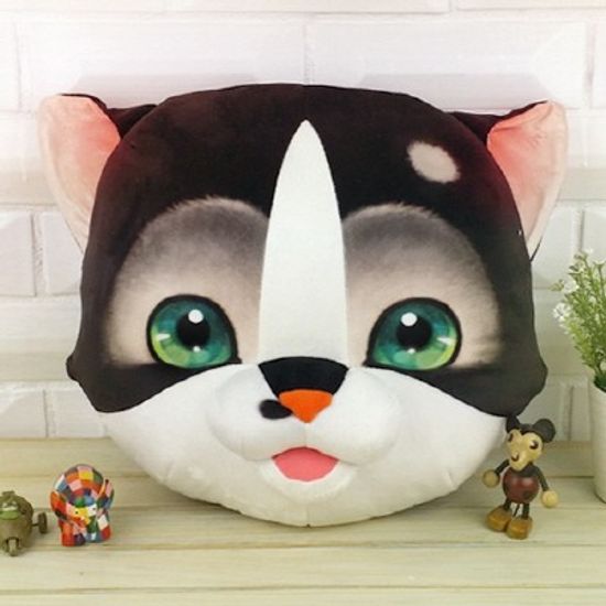 고양이 얼굴 쿠션-키츠