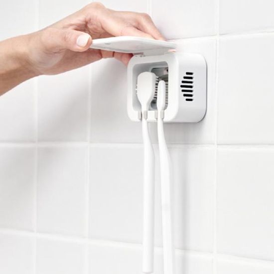 덴티스트 무선 2구 UV-C LED 히팅건조 칫솔살균기