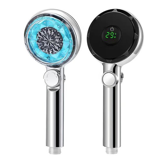 샤워기 해드 Led 온도조절 고압 샤워해드+필터 L696