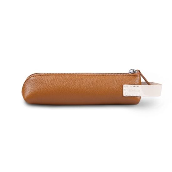 Zippered Pencil Case (가죽)탄