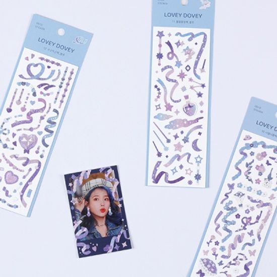 러비더비 홀로그램 씰스티커 (07-12)