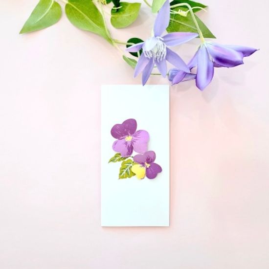 핸드메이드 플라워 카드 6종 꽃카드