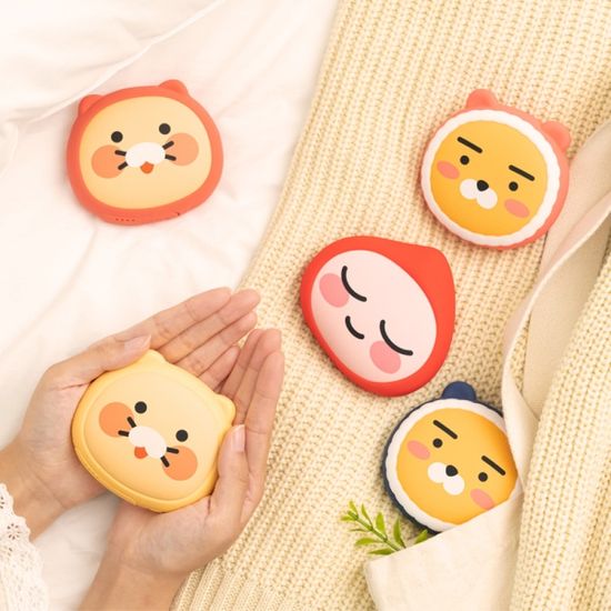 카카오프렌즈 얼굴형손난로 보조배터리 5000mAh C타입