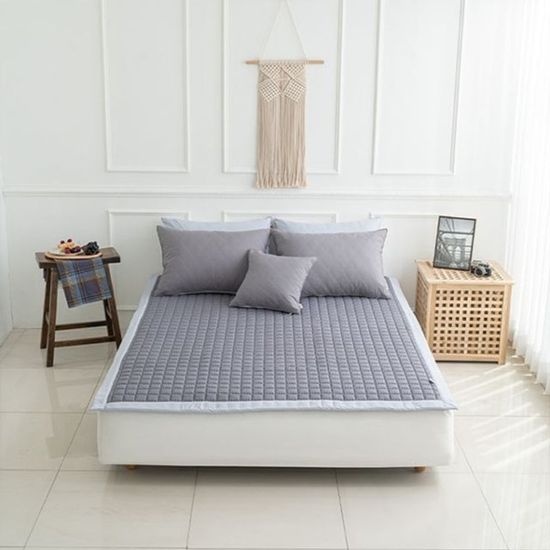 아우라M2 초극세사 알러지케어 침대패드 그레이 K[WBD