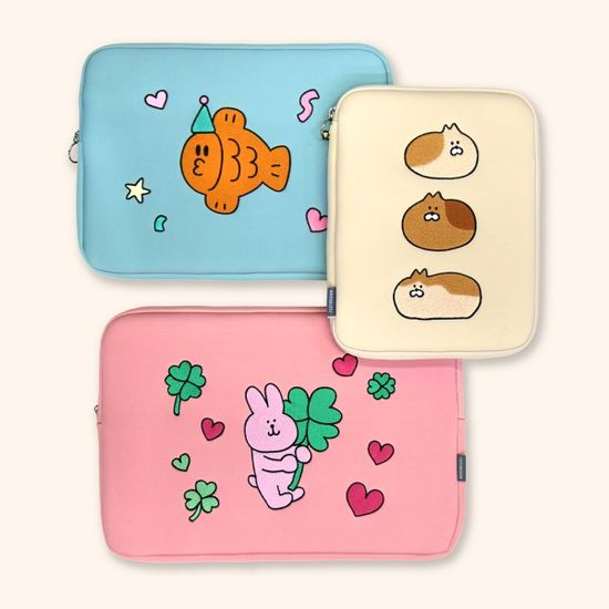 에브리 홀리데이 태블릿/노트북 파우치-11,13,15인치