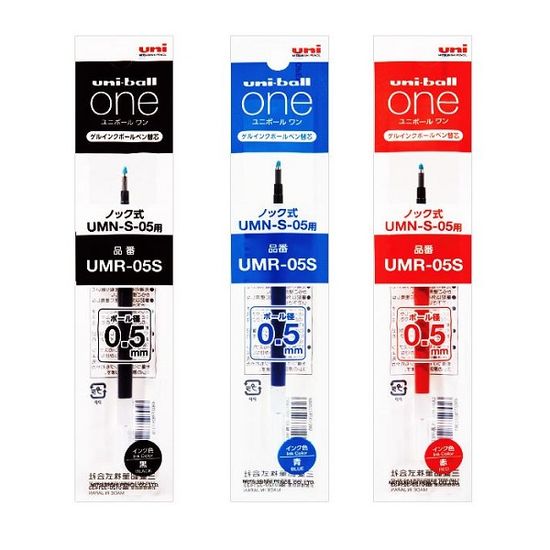 유니 0.5mm 중성펜 유니볼 ONE 리필심 UMR-05S 1개