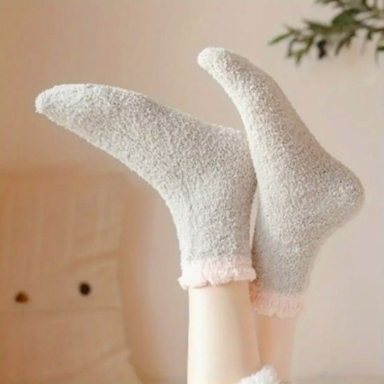 소프트 터치 여성용 수면 양말 1켤레