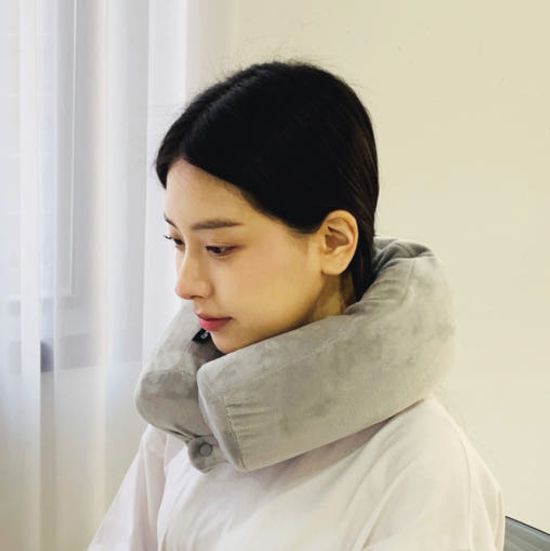지티스 접히는 목베개 여행용 기내용 목쿠션 다용도