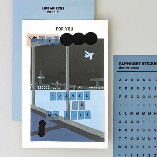 라이프앤피시스 알파벳 스티커 세트