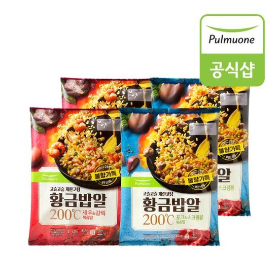 풀무원 황금밥알 볶음밥 2종 4봉 혼합구성