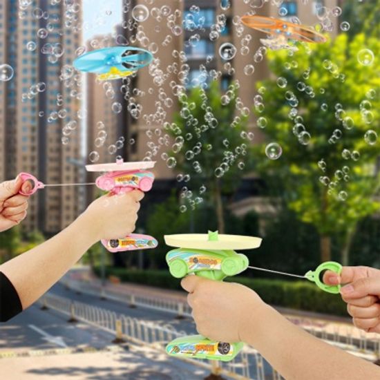 LED 헬리콥터 플라잉 버블건 프로펠라 비눗방울 놀이